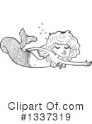 Mermaid Clipart #1337319 by lineartestpilot