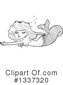 Mermaid Clipart #1337320 by lineartestpilot