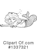 Mermaid Clipart #1337321 by lineartestpilot