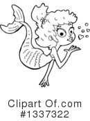 Mermaid Clipart #1337322 by lineartestpilot