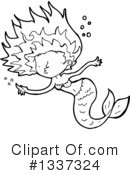 Mermaid Clipart #1337324 by lineartestpilot