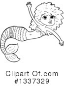 Mermaid Clipart #1337329 by lineartestpilot