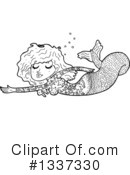 Mermaid Clipart #1337330 by lineartestpilot