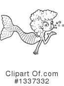 Mermaid Clipart #1337332 by lineartestpilot