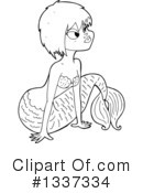 Mermaid Clipart #1337334 by lineartestpilot