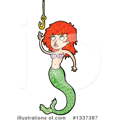 Royalty-Free (RF) Mermaid Clipart Illustration by lineartestpilot - Stock Sample #1337387