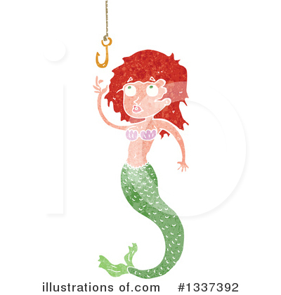 Royalty-Free (RF) Mermaid Clipart Illustration by lineartestpilot - Stock Sample #1337392