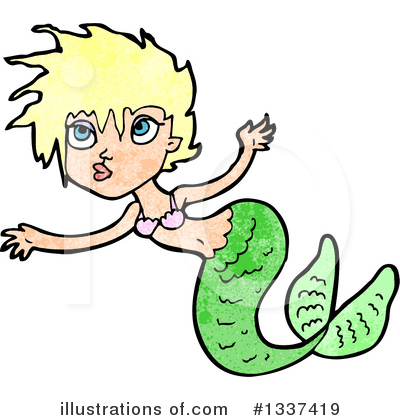 Royalty-Free (RF) Mermaid Clipart Illustration by lineartestpilot - Stock Sample #1337419