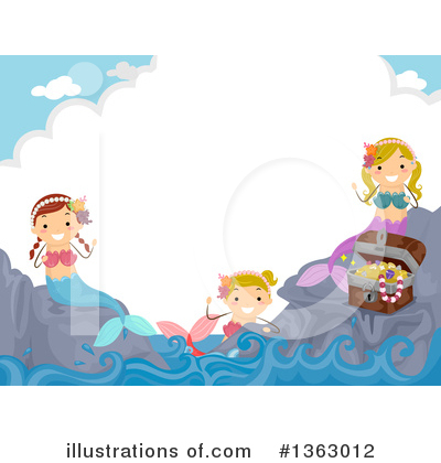 Royalty-Free (RF) Mermaid Clipart Illustration by BNP Design Studio - Stock Sample #1363012
