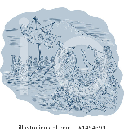 Mermaid Clipart #1454599 by patrimonio