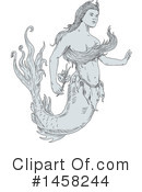 Mermaid Clipart #1458244 by patrimonio