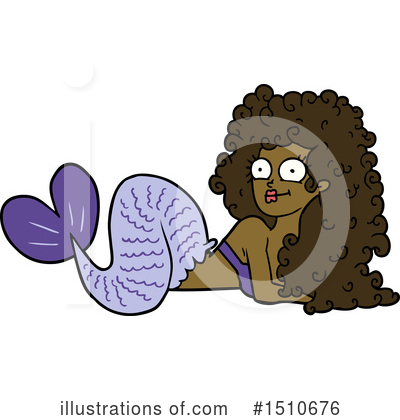 Royalty-Free (RF) Mermaid Clipart Illustration by lineartestpilot - Stock Sample #1510676