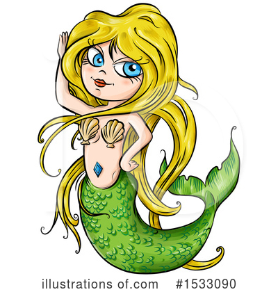 Mermaid Clipart #1533090 by Domenico Condello