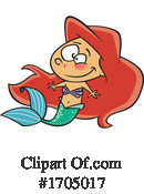 Mermaid Clipart #1705017 by toonaday