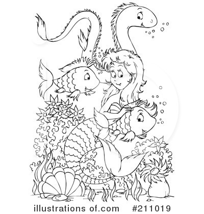 Coloring Page Clipart #211019 by Alex Bannykh