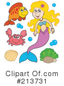 Mermaid Clipart #213731 by visekart