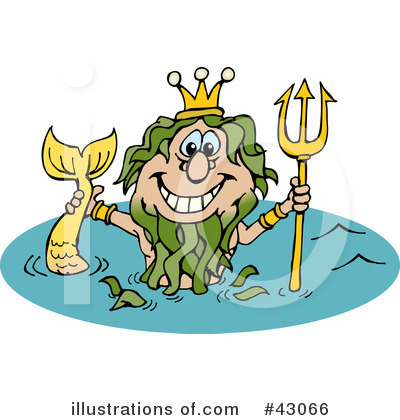 Royalty-Free (RF) Mermaid Clipart Illustration by Dennis Holmes Designs - Stock Sample #43066