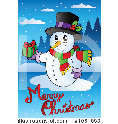Royalty-Free (RF) Merry Christmas Clipart Illustration by visekart - Stock Sample #1081653