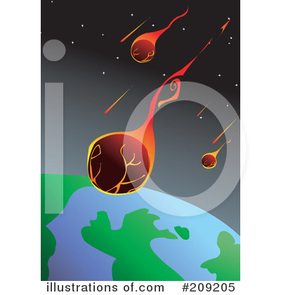 Royalty-Free (RF) Meteor Clipart Illustration by mayawizard101 - Stock Sample #209205