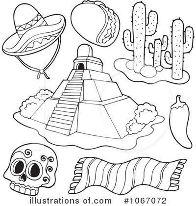 Royalty-Free (RF) Mexican Clipart Illustration by visekart - Stock Sample #1067072