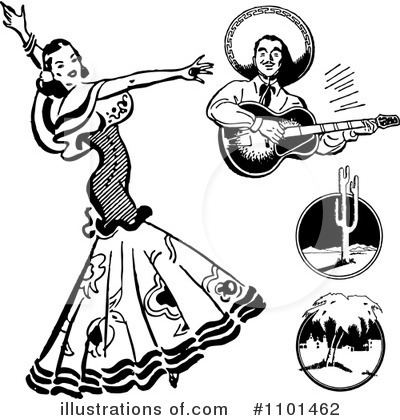Flamenco Clipart #1101462 by BestVector