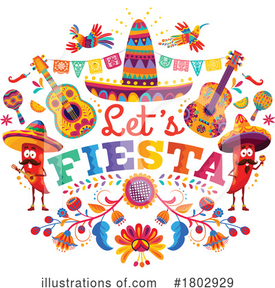 Royalty-Free (RF) Mexican Clipart Illustration by Vector Tradition SM - Stock Sample #1802929