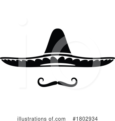 Sombrero Clipart #1802934 by Vector Tradition SM