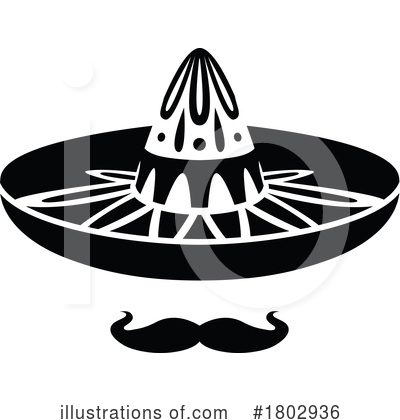 Mustache Clipart #1802936 by Vector Tradition SM