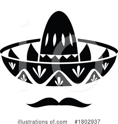 Mustache Clipart #1802937 by Vector Tradition SM