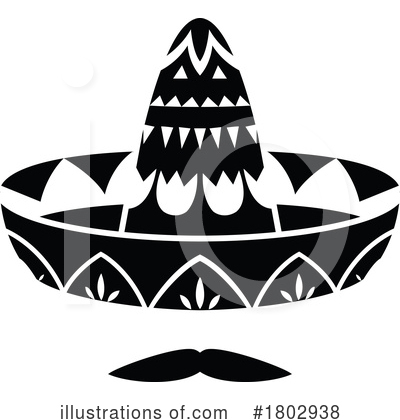 Sombrero Clipart #1802938 by Vector Tradition SM
