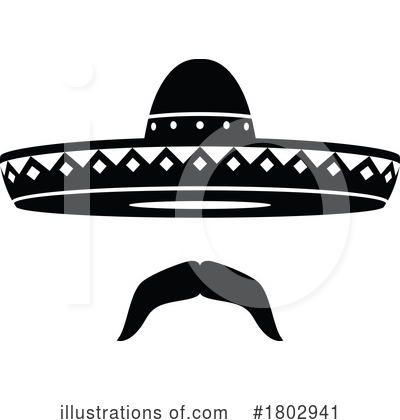 Mustache Clipart #1802941 by Vector Tradition SM