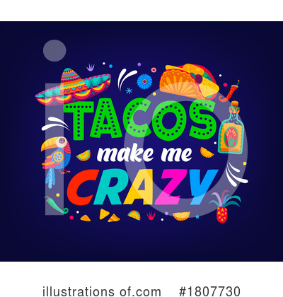 Taco Clipart #1807730 by Vector Tradition SM