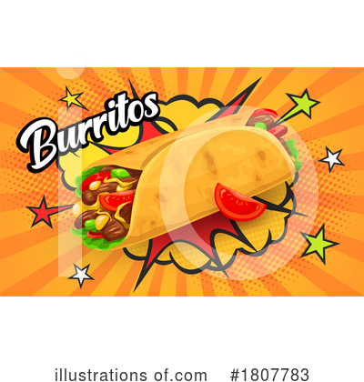 Burrito Clipart #1807783 by Vector Tradition SM
