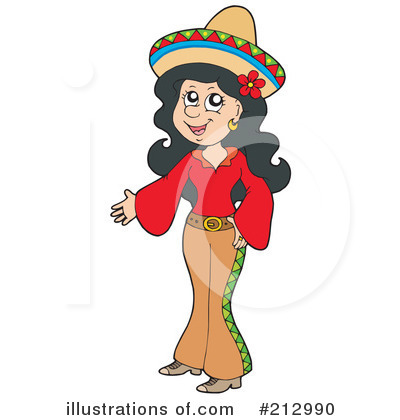 Hispanic Woman Clipart #212990 by visekart