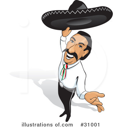 Royalty-Free (RF) Mexican Clipart Illustration by David Rey - Stock Sample #31001