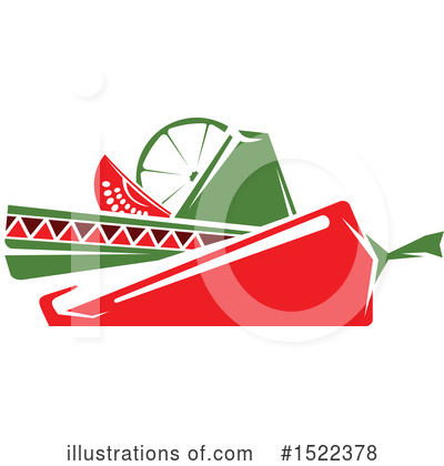 Royalty-Free (RF) Mexican Cuisine Clipart Illustration by Vector Tradition SM - Stock Sample #1522378