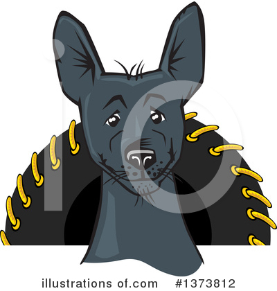 Royalty-Free (RF) Mexican Hairless Dog Clipart Illustration by David Rey - Stock Sample #1373812