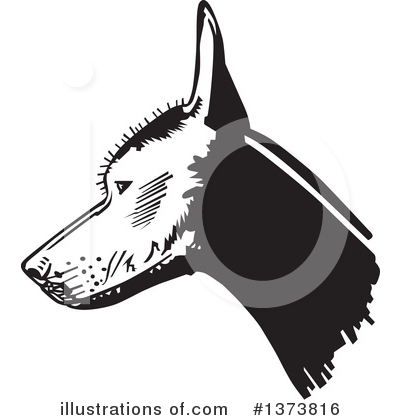 Royalty-Free (RF) Mexican Hairless Dog Clipart Illustration by David Rey - Stock Sample #1373816