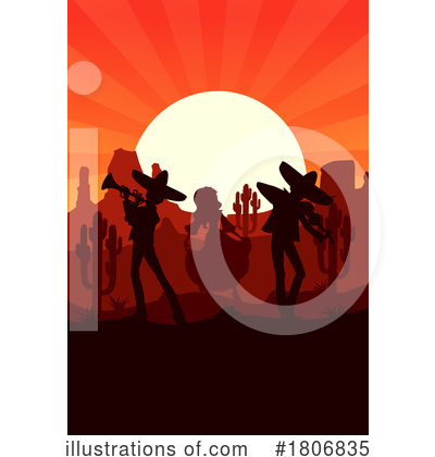 Mariachi Band Clipart #1806835 by Vector Tradition SM