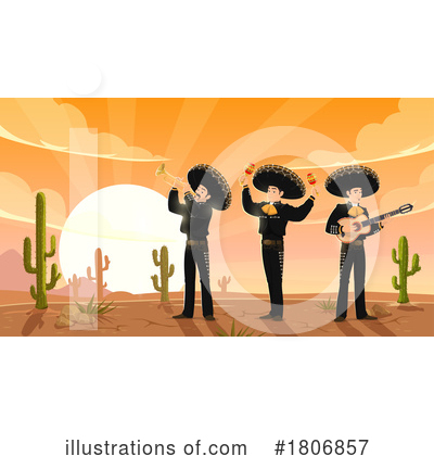 Mariachi Band Clipart #1806857 by Vector Tradition SM