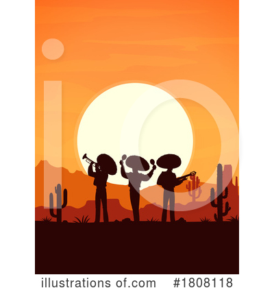Mariachi Band Clipart #1808118 by Vector Tradition SM