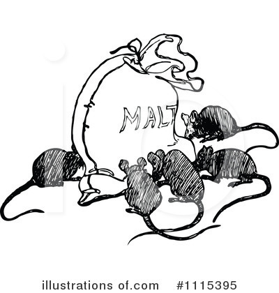 Royalty-Free (RF) Mice Clipart Illustration by Prawny Vintage - Stock Sample #1115395