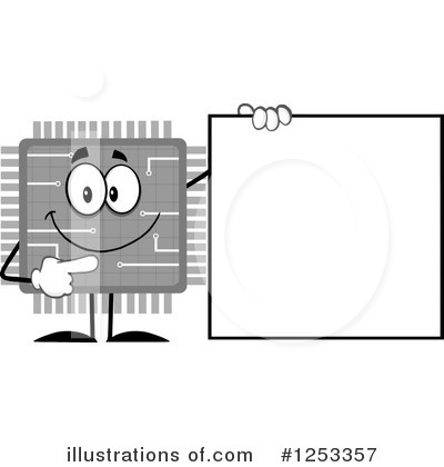 Royalty-Free (RF) Microchip Clipart Illustration by Hit Toon - Stock Sample #1253357