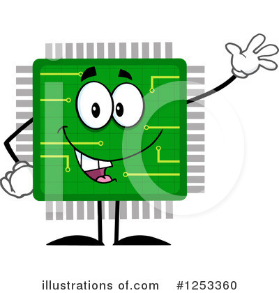 Royalty-Free (RF) Microchip Clipart Illustration by Hit Toon - Stock Sample #1253360
