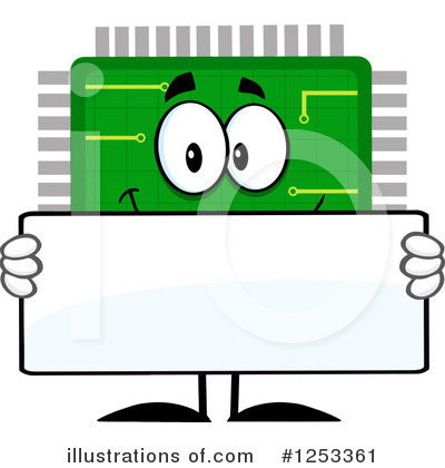 Royalty-Free (RF) Microchip Clipart Illustration by Hit Toon - Stock Sample #1253361