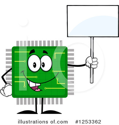 Royalty-Free (RF) Microchip Clipart Illustration by Hit Toon - Stock Sample #1253362