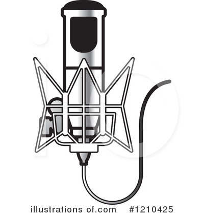 Royalty-Free (RF) Microphone Clipart Illustration by Lal Perera - Stock Sample #1210425