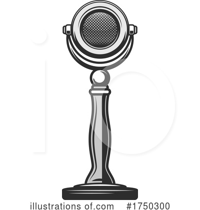 Royalty-Free (RF) Microphone Clipart Illustration by Vector Tradition SM - Stock Sample #1750300