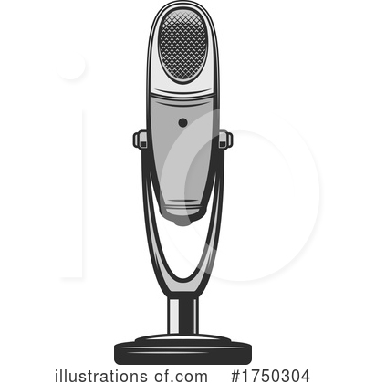 Royalty-Free (RF) Microphone Clipart Illustration by Vector Tradition SM - Stock Sample #1750304