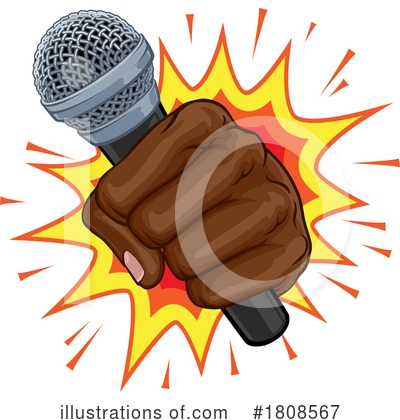 Royalty-Free (RF) Microphone Clipart Illustration by AtStockIllustration - Stock Sample #1808567